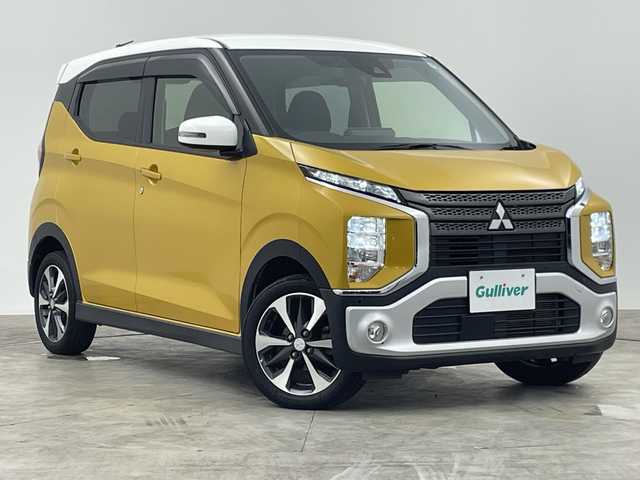 三菱 ｅＫクロス T 群馬県 2020(令2)年 5.5万km 黄 純正９型ナビ　全周囲カメラ　フルセグＴＶ　電子ミラー　マイパイロット　衝突被害軽減システム　クリアランスソナー　ＬＥＤヘッドライト　ヘッドライトレべライザー　ステアリングスイッチ　シートヒーター　禁煙