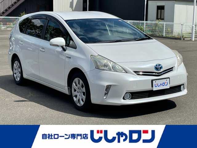 トヨタ プリウス α S Lセレクション 宮城県 2012(平24)年 13.9万km ホワイトパールクリスタルシャイン (株)IDOMが運営する【じしゃロン仙台店】の自社ローン専用車両になりますこちらは現金またはオートローンご利用時の価格です。自社ローンご希望の方は別途その旨お申付け下さい/SDナビ/フルセグ/Bluetooth/CD/DVD/ビルトインETC/ドアバイザー