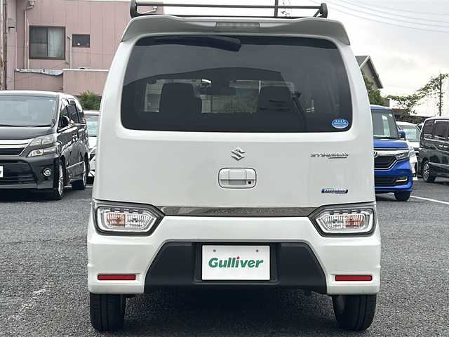 スズキ ワゴンＲ スティングレー HYBRID X 千葉県 2018(平30)年 9.1万km ピュアホワイトP ナビＦＨ－８５００ＤＶＳ　ルーフキャリア　ドラレコ　ＥＴＣ　ＵＳＢ　ＬＥＤヘッドライト　オートライト　ＣＤ／ＤＶＤ　フロアマット　ドアバイザー　レーンキープアシスト　Ｗエアバッグ　盗難防止装置　ＡＡＣ