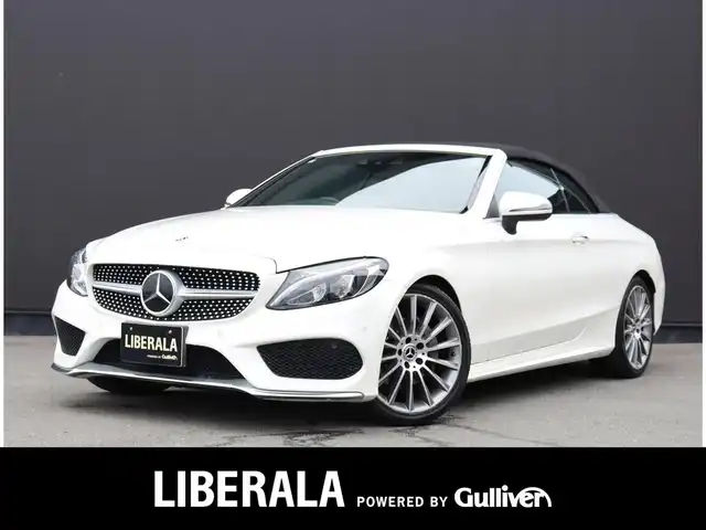 メルセデス・ベンツ Ｃ１８０ カブリオレ スポーツ 静岡県 2017(平29)年 9.6万km ダイヤモンドホワイト HDDナビ/ワンセグテレビ/バックカメラ/アイドリングストップ/オットマン/プッシュスタート/ETC/シートヒーター/シートクーラー/レーダーセーフティパッケージ/AMGスタイリングパッケージ/パドルシフト/19インチマルチスポークAW