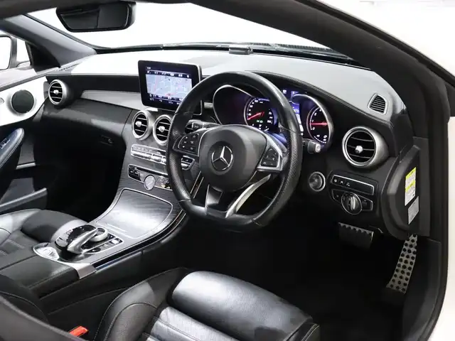 メルセデス・ベンツ Ｃ１８０ カブリオレ スポーツ 静岡県 2017(平29)年 9.6万km ダイヤモンドホワイト HDDナビ/ワンセグテレビ/バックカメラ/アイドリングストップ/オットマン/プッシュスタート/ETC/シートヒーター/シートクーラー/レーダーセーフティパッケージ/AMGスタイリングパッケージ/パドルシフト/19インチマルチスポークAW