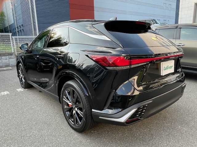 レクサス ＲＸ 350 Fスポーツ 大阪府 2025(令7)年 0.1万km グラファイトブラックガラスフレーク /禁煙ワンオーナー//パノラマルーフ//純ナビ付き14インチタッチディスプレーオーディオ//前席パワーシート/シートヒーター/ベンチレーション//オレッジキャリパー//パワーバックドア//ビルトインETC//レーダークルーズコントロール//レーンディパーチャーアラート//レーントレーシングアシスト//レーンチェンジアシスト//ロードサインアシスト//パノラマルーフ//純正21AW