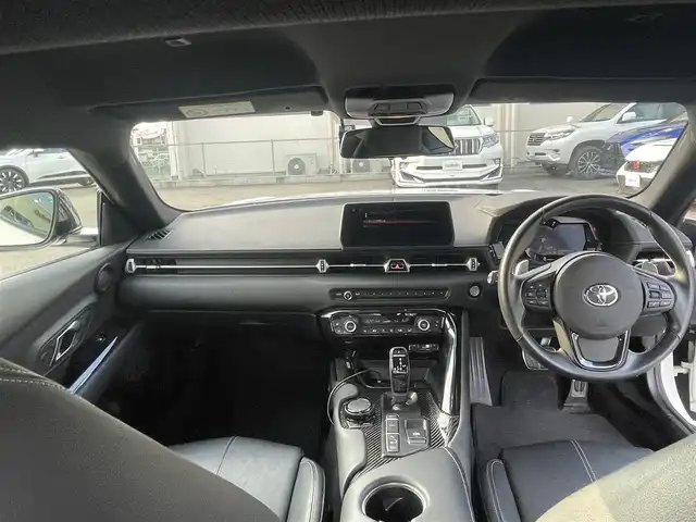 トヨタ スープラ RZ 群馬県 2020(令2)年 6.6万km ホワイトメタリック トヨタセーフティー/・プリクラッシュ/・レーンキープアシスト/・ブラインドスポット/・クルーズコントロール/・オートライト/・オートマチックハイビーム/・横滑り防止/・SOSコール/純正8.8インチナビ/・AM/FM/CD/・Bluetooth/USB/・フルセグTV/JBLサウンド/LEDヘッドライト/パドルシフト/シートヒーター前席/シートメモリー/ヘッドアップディスプレイ/バックカメラ/ＥＴＣ/プッシュスタート/スマートキー