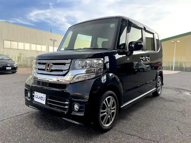 ホンダ Ｎ ＢＯＸ カスタム G Lパッケージ 新潟県 2016(平28)年 6.3万km スマートブラック (株)IDOMが運営する【じしゃロン新潟店】の自社ローン専用車両になります。/こちらは現金またはオートローンご利用時の価格です。自社ローンご希望の方は別途その旨お申付け下さい/純正ナビ/CD/DVD視聴可能/フルセグTV視聴可能（走行中視聴可能）/Bluetooth接続可能/バックカメラ/ETC/ドライブレコーダー（前後）/両側パワースライドドア/衝突被害軽減システム/純正フロアマット/プッシュスタート/横滑り防止装置/ウィンカーミラー/フォグランプ/スマートキー/スペアキー×１