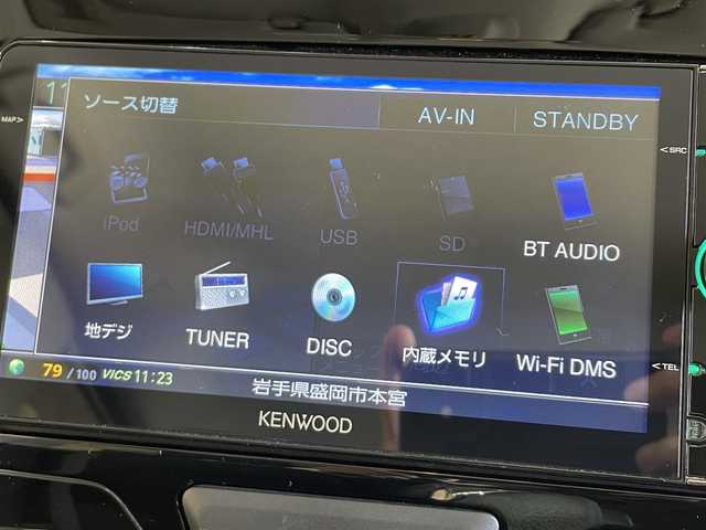 ダイハツ タント カスタム X 岩手県 2015(平27)年 7.2万km パールホワイトⅢ ４WD/左側パワースライドドア/アイドリングストップ/オートエアコン/ロールサンシェード/KENWOODナビ/バックカメラ/ETC/オートライト/LEDヘッドライト/フォグライト/純正14インチアルミほいーり
