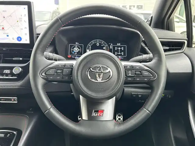 トヨタ ＧＲカローラ RZ 愛媛県 2023(令5)年 2.3万km ガンＭ 登録時走行距離:22537km/4WD/純正10.5型MOPナビ/フルセグTV/バックモニター/ビルトインETC2.0/レーダークルーズコントロール/クリアランスソナー/セーフティセンス/・衝突被害軽減ブレーキ/・車線逸脱防止支援システム/・オートマチックハイビーム/・標識認識システム/・発進遅れ告知機能/IC付ターボ/LEDヘッドランプ/革巻きステアリング/ステアリングヒーター/純正OPハーフレザースポーツシート/前席シートヒーター/JBLサウンドシステム/純正18インチアルミホイール/スマートキー/プッシュエンジンスタート/禁煙車