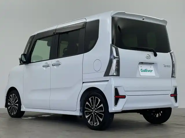 ダイハツ タント カスタム RS 鹿児島県 2022(令4)年 1.8万km シャイニングホワイトパール 純正9型ナビ/（Bluetooth/フルセグ/CD/DVD）/アダプティブクルーズコントロール/パノラミックビューモニター/ドアバイザー/ハーフレザー/シートヒーター/ハーフレザー/両側パワースライドドア/LEDヘッドライト/電子パーキング　/ブレーキホールド/AAC/純正15インチアルミホイール/シートバックテーブル/リアサンシェード