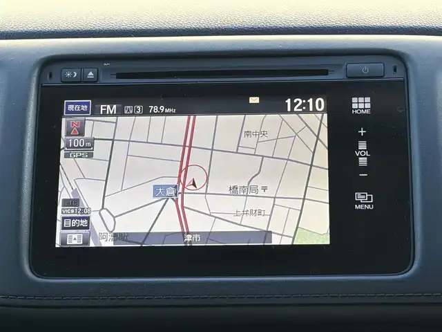 ホンダ ヴェゼル ハイブリッド Z 三重県 2014(平26)年 10.9万km クリスタルブラックパール ワンオーナー/車両接近通報装置/シティブレーキアクティブシステム/クルーズコントロール/純正インターナビ/　・Bluetooth/　・フルセグTV/　・HDMI/　・DVD/CD再生/　・USB/ルーフレール/パドルシフト/スマートキー/プッシュスタート/黒レザーシート/前席シートヒーター/LEDヘッドライト/フォグライト/オートライト/革巻きステアリング/ステアリングスイッチ/ビルトインETC/電動格納ミラー/ウィンカーミラー/電子パーキングブレーキ/オートブレーキホールド/オートワイパー/フロアマット/ドアバイザー/プライバシーガラス/横滑り防止機能/サイド/カーテンエアバック