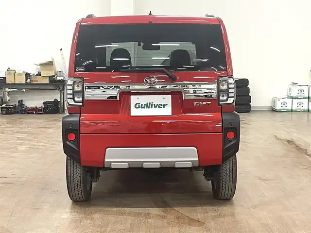 ダイハツ タフト G ダーククロムベンチャー 道央・札幌 2024(令6)年 0.3万km コンパーノレッド ワンオーナー/4WD/スマートアシスト/・衝突軽減ブレーキ/・横滑り防止/・レーンキープアシスト/・オートマチックハイビーム/純正SDナビ/フルセグTV/CD/DVD/Bluetooth/SD/USB/TVキャンセラー/バックカメラ/ガラスルーフ/シートヒーター（D/N）/電動パーキングブレーキ/パーキングソナー/ドライブレコーダー/LEDヘッドライト/LEDフォグランプ/ステアリングリモコン/純正フロアマット/純正ドアバイザー/スマートキー×2/純正エンジンスターター/保証書/取扱説明書