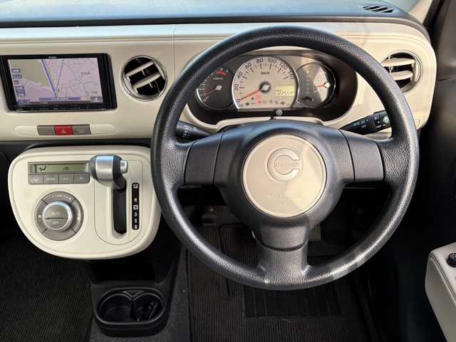 ダイハツ ミラ ココア プラスX 大分県 2013(平25)年 12.3万km ムースピンクパール 社外メモリーナビ/地デジ/Bluetooth/DVD/スマートキー/アイドリングストップ