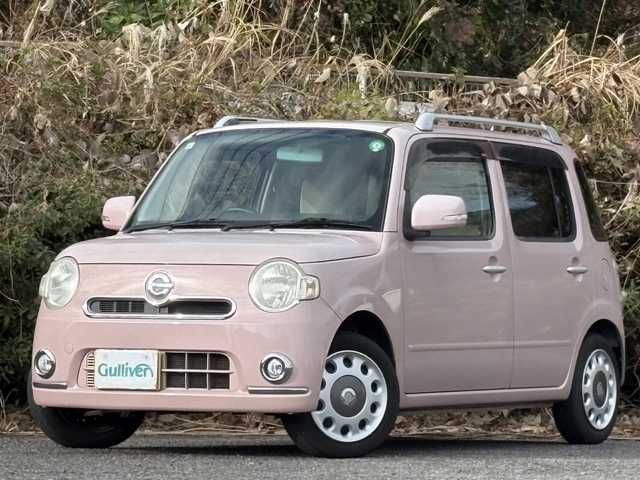 ダイハツ ミラ ココア プラスX 大分県 2013(平25)年 12.3万km ムースピンクパール 社外メモリーナビ/地デジ/Bluetooth/DVD/スマートキー/アイドリングストップ