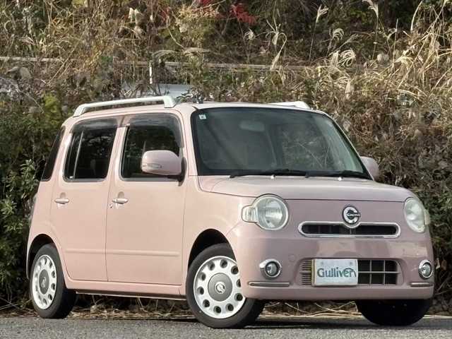 ダイハツ ミラ ココア プラスX 大分県 2013(平25)年 12.3万km ムースピンクパール 社外メモリーナビ/地デジ/Bluetooth/DVD/スマートキー/アイドリングストップ