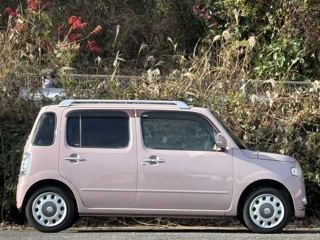 ダイハツ ミラ ココア プラスX 大分県 2013(平25)年 12.3万km ムースピンクパール 社外メモリーナビ/地デジ/Bluetooth/DVD/スマートキー/アイドリングストップ