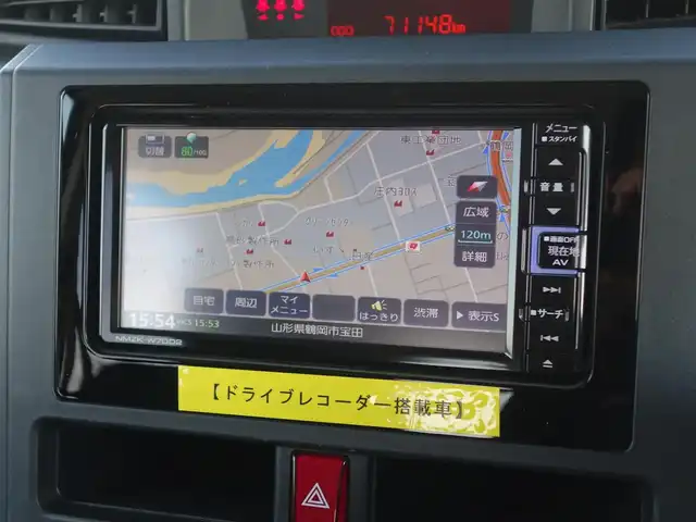 ダイハツ トール X SAⅢ 山形県 2020(令2)年 7.2万km ブラックマイカメタリック 4WD/衝突被害軽減システム/純正メモリナビ/　　【CD DVD BT】/バックカメラ/パワースライドドア/イージークローザードア/オートヘッドライト/ドライブレコーダー/アイドリングストップ/コーナーセンサー/ステアリングスイッチ/電動格納ミラー/スマートキー/ETC