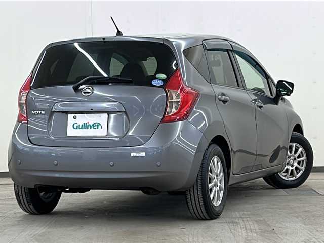 日産 ノート XVセレ +セーフ 道央・札幌 2014(平26)年 5万km ダークメタルグレー /純正CDオーディオ//前後ドライブレコーダー//フォグランプ//横滑り防止装置//レーンキープアシスト//衝突被害軽減システム//パワーステアリング//パワーウィンドウ//純正ドアバイザー//社外アルミホイール14インチ//純正LEDライト//コーナーセンサー//ダブルエアバック//アイドリングストップ//スマートキー//スペアキー1本//エンジンスタートボタン//純正フロアマット//オートエアコン