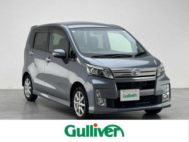 ダイハツ ムーヴ カスタム X LTD SA 兵庫県 2013(平25)年 6.1万km タングステングレーM 純正メモリナビ/ワンセグ CD USB/バックカメラ/ETC/衝突軽減ブレーキ/LEDヘッドライト/オートライト/ecoIDLE/純正フロアマット/純正ドアバイザー/純正14インチアルミホイール/プッシュスタート/スマートキー/スペアキー