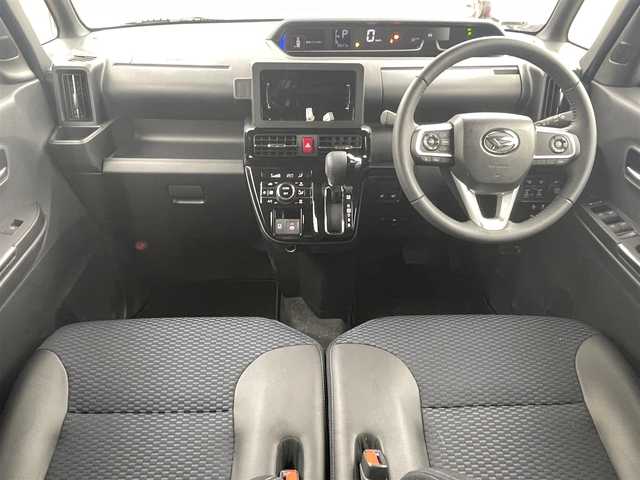 ダイハツ タント カスタム RS 岡山県 2024(令6)年 0.6万km ブラックマイカメタリック/ファイアークォーツレッドメタリック 2トーン バックカメラ/SDナビ/【CD/DVD/BT/フルセグTV】/型番：CN-RE06WD/ツートーンカラー/オーディオレス/ターボ/両側パワースライドドア/ハーフレザーシート/前席シートヒーター/LEDヘッドライト/ETC/衝突軽減ブレーキ/オートハイビーム/コーナーセンサー/レーンキープアシスト/オートブレーキホールド/アイドリングストップ/純正15インチアルミホイール/スマートキー/プッシュスタート