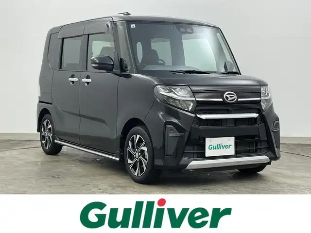 ダイハツ タント カスタム X 岡山県 2019(令1)年 4万km ブラックマイカメタリック 社外ナビ/・型番:AVIC-RZ002/（AM/FM/BT/USB）/バックカメラ/両側パワースライドドア/LEDヘッドライト/オートライト/コーナーセンサー(前後）/合皮コンビシート/運転席ロングスライド/純正14インチアルミホイール/カーテンエアバッグ/ISOFIX/後席サンシェイド/チルトステアリング/シートリフター/ウインカーミラー/ドアバイザー
