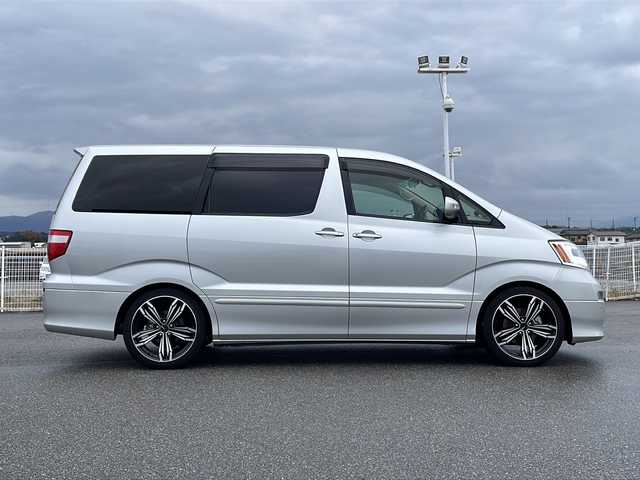 トヨタ アルファード Ｖ MZ 富山県 2004(平16)年 8.9万km ダークグレーマイカメタリック 4WD/社外SDナビ/フルセグ/Bluetooth/バックカメラ/ETC/両側パワースライドドア/イージークローザーリアゲート/レーンアシスト/社外19インチAW