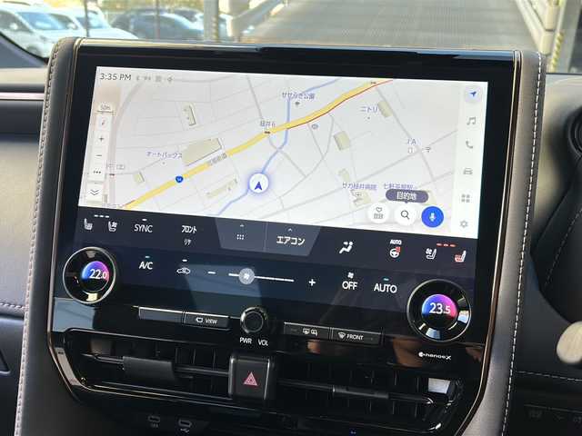 トヨタ アルファードハイブリット Z 広島県 2024(令6)年 1.5万km プラチナホワイトパールマイカ 禁煙/左右独立ムーンルーフ/セーフティセンス/・プリクラッシュセーフティ/・レーントレーシングアシスト/・レーダークルーズコントロール/・アダプティブハイビーム/・ロードサインアシスト/・ドライバー異常時対応/・プロアクティブドライビングアシスト/・発進遅れ告知機能/BSM/パーキングサポートブレーキ/純正14インチディスプレイ/ナビ/・FM/AM/Bluetooth/USB/フルセグ/・Miracast/MDMI/Applecarplay/androidauto/・ETC2.0/パノラミックビューモニター/フリップダウンモニター/HUD/両側パワースライドドア/パワーバックドア/シートヒーター/ベンチレーション/パワーシート/メモリーシート/ステアリングヒーター/ドライブレコーダー(TZ-D203MW)/おくだけ充電/フロアマット/AC100V1500W