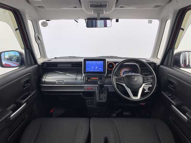 スズキ スペーシア ギア HYBRID XZ 愛知県 2021(令3)年 1.5万km フェニックスレッドパール/ガンメタリック2トーンルーフ 純正8インチナビ/【Bluetooth/フルセグTV/CD/DVD/USB/AM/FM】/両側パワースライドドア/レーダークルーズコントロール/衝突被害軽減ブレーキ/レーンアシスト/アイドリングストップ/コーナーセンサー/横滑り防止装置/前席シートヒーター/サーキュレーター/サンシェード/ETC/純正フロアマット/オートエアコン/プッシュスタート/スマートキー/ステアリングスイッチ/電動格納ミラー/ドアバイザー/LEDオートライト