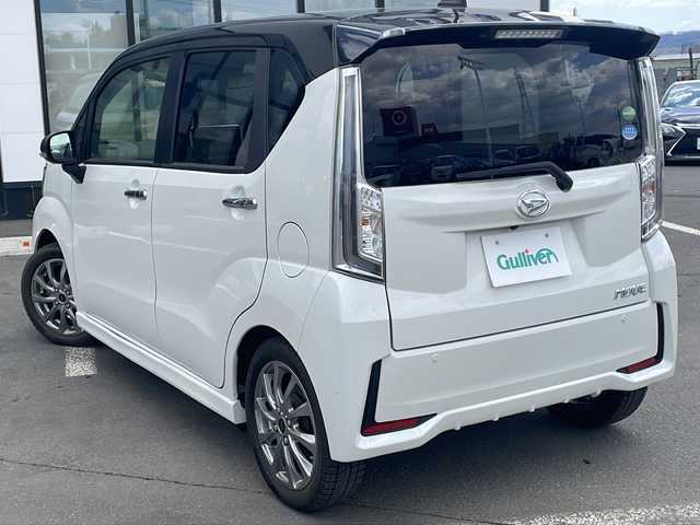 ダイハツ ムーヴ カスタム RS ハイパー SAⅢ 道東・釧路十勝 2020(令2)年 4.2万km ブラックマイカメタリック/パールホワイトⅢ 2トーン ・ワンオーナー/・純正OPナビ/　（CD＆DVD＆TV＆AM＆FM＆BT＆HDMI）/・衝突軽減システム/・横滑り防止装置/・アイドリングストップ/・ウインカーミラー/・シートヒーター（D）/・オートライト/・オートマチックハイビーム/・LEDヘッドライト/・夏タイヤ　純正AW（165/55R15）/・360°カメラ/・ドライブレコーダー/・電格ミラー/・ウインカードアミラー