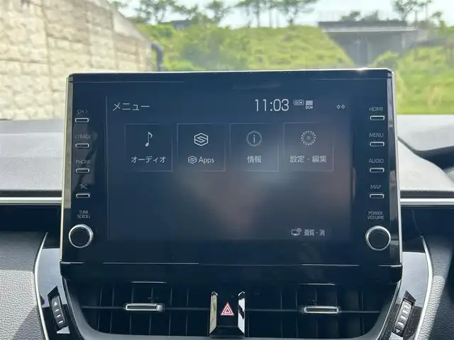 トヨタ カローラ スポーツ ハイブリッドG スタイルPKG 長崎県 2020(令2)年 4.3万km アティチュードブラックマイカ 純正ディスプレイオーディオ/（CD/DVD/BT）/バックカメラ/レーダークルーズコントロール/ロードサインアシスト/レーンアシスト/パーキングサポートブレーキ/社外18インチAW/ETC/前後ドラレコ/プッシュスタート/アイドリングストップ/スペアキー/取扱説明書/保証書