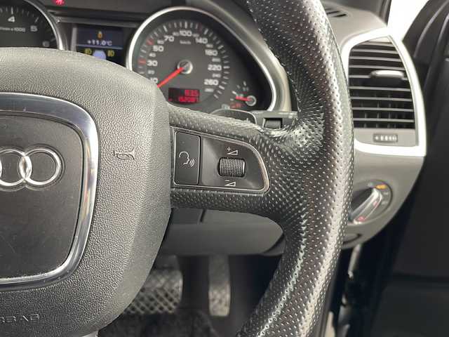 アウディ Ｑ７ 3．0TFSI クワトロ 道央・札幌 2010(平22)年 15.2万km 黒 ・4WD/ターボ/・純正HDDメーカーナビ/・DVD.CD.SD.USB/・フルセグ・バックカメラ/サイドカメラ/・パワーバックドア/・パドルシフト/クルーズコントロール/・ドライブレコーダー/・ブラックレザーシート/・D.N席パワーシート/シートヒーター/・キセノンヘッドライト/オートライト/・コーナーセンサー/・22インチ社外アルミ積込
