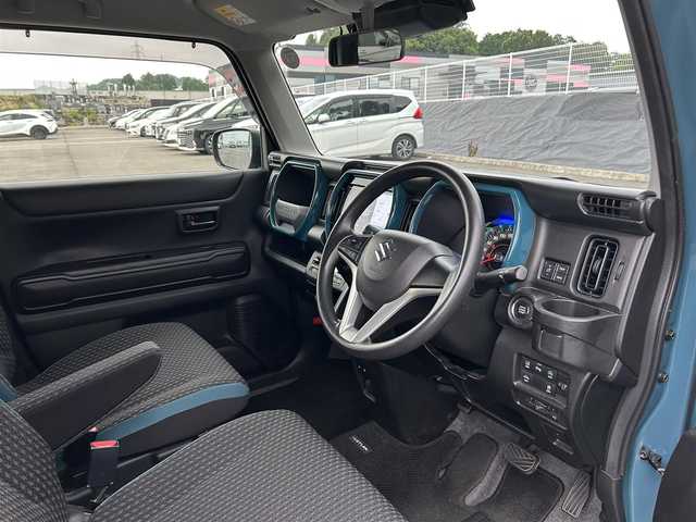 スズキ ハスラー HYBRID G 愛媛県 2022(令4)年 4.5万km デニムブルー ガンメタリック 2トーン ワンオーナー/全周位モニター/純正9インチナビ（Bluetooth/AppleCarPlay/AndroidAudio)/前後ドライブレコーダー/ETC/スズキセーフティサポート/レーンキープアシスト/ハロゲンヘッドライト/オートライト/純正フロアマット/ドアバイザー/アイドリングストップ/横滑り防止装置/スマートキー/プッシュスタート/スペアキー/ABS