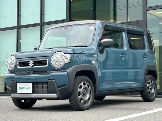 スズキ ハスラー HYBRID G 愛媛県 2022(令4)年 4.5万km デニムブルー ガンメタリック 2トーン ワンオーナー/全周位モニター/純正9インチナビ（Bluetooth/AppleCarPlay/AndroidAudio)/前後ドライブレコーダー/ETC/スズキセーフティサポート/レーンキープアシスト/ハロゲンヘッドライト/オートライト/純正フロアマット/ドアバイザー/アイドリングストップ/横滑り防止装置/スマートキー/プッシュスタート/スペアキー/ABS