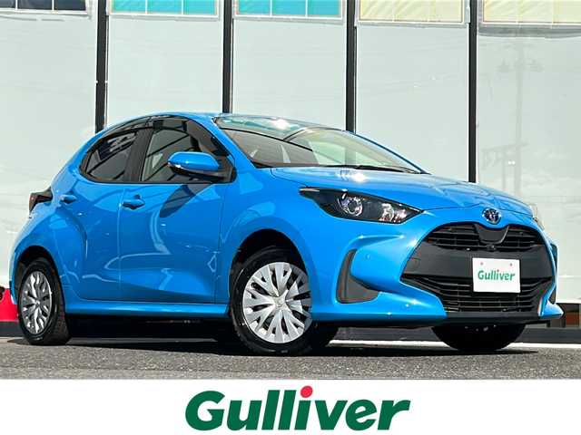 トヨタ ヤリス ハイブリッド X 山形県 2020(令2)年 6.4万km シアンM 4WD/レーダークルーズコントロール/ブラインドスポットモニター/トヨタセーフティーセンス/パーキングアシスト/前後コーナーセンサー/横滑り防止装置/純正ナビ/（Bluetooth/CD/DVD/フルセグ)/全方位カメラ/寒冷地仕様/オートヘッドライト/オートマッチクハイビーム/ビルトインETC/純正フロアマット/スマートキー×2/電動格納ミラー/ウィンカーミラー/ドアバイザー