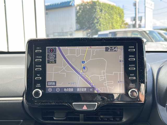 トヨタ ヤリス ハイブリッド X 山形県 2020(令2)年 6.4万km シアンM 4WD/レーダークルーズコントロール/ブラインドスポットモニター/トヨタセーフティーセンス/パーキングアシスト/前後コーナーセンサー/横滑り防止装置/純正ナビ/（Bluetooth/CD/DVD/フルセグ)/全方位カメラ/寒冷地仕様/オートヘッドライト/オートマッチクハイビーム/ビルトインETC/純正フロアマット/スマートキー×2/電動格納ミラー/ウィンカーミラー/ドアバイザー