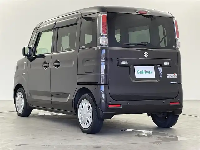 スズキ スペーシア HYBRID X 福井県 2018(平30)年 3.7万km アーバンブラウンパールメタリック 社外ディスプレイーディオ【FH-900DVD】/CD/DVD/Bluetooth/USB/AM/FM/衝突軽減ブレーキ/車線逸脱警報/プッシュスタート /両側パワースライドドア /コーナーセンサー/オートライト /ライトレベライザー /シートヒーター /リアシーリングファン/リアロールサンシェード/サイドバイザー/純正フロアマット