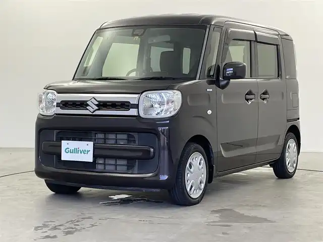 スズキ スペーシア HYBRID X 福井県 2018(平30)年 3.7万km アーバンブラウンパールメタリック 社外ディスプレイーディオ【FH-900DVD】/CD/DVD/Bluetooth/USB/AM/FM/衝突軽減ブレーキ/車線逸脱警報/プッシュスタート /両側パワースライドドア /コーナーセンサー/オートライト /ライトレベライザー /シートヒーター /リアシーリングファン/リアロールサンシェード/サイドバイザー/純正フロアマット