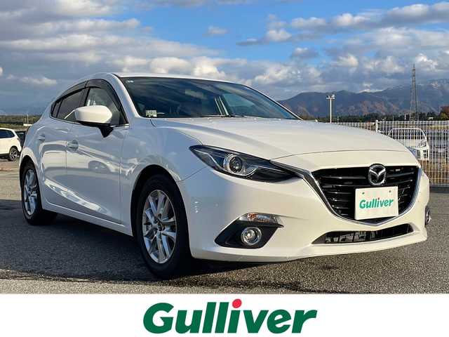 マツダ アクセラ スポーツ 15S 富山県 2014(平26)年 2.4万km スノーフレイクホワイトパールマイカ 禁煙車/純正ナビ/バックカメラ/フルセグ/アイドリングストップ/オートライト/ＬＥＤヘッドライト/フォグランプ/横滑り防止/１６インチ純正アルミホイール/純正フロアマット/ＥＴＣ/保証書・取扱説明