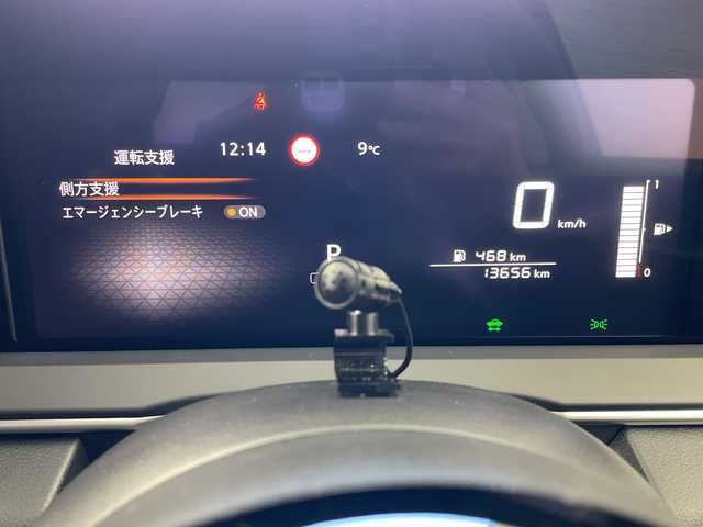 日産 ノート X 岐阜県 2024(令6)年 1.4万km ピュアホワイトパール エマージェンシーブレーキ/KENWOODナビ/（CD/DVD/Bluetooth/SD）/ステアリングスイッチ/プッシュスタート/スマートキー/スペアキー/電子パーキングブレーキ/オートホールド/オートLEDヘッドライト/前方ドライブレコーダー