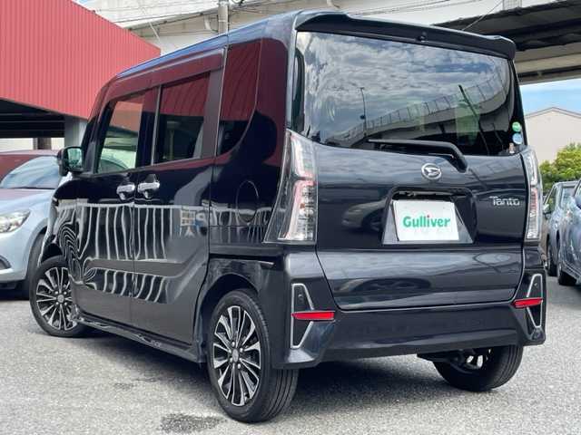 ダイハツ タント カスタム RS 神奈川県 2019(令1)年 10.7万km パールブラック ワンオーナー /純正9インチナビ【NSZN-Y70DS】/・DTV/CD/DVD/ラジオ/BT/全方位カメラ/コーナーセンサー	/ハーフレザーシート/前席シートヒーター/スマートアシスト/パーキングアシスト/レーンキープコントロール/クルーズコントロール/両側パワースライドドア	/ビルトインETC		/純正LEDヘッドライト/オートライト	/プッシュEgスタート/ストップ/スマートキー×2	/サイド/カーテンエアバック	/純正15インチAW/ドアバイザー/純正フロアマット/取扱説明書/ナビ取扱説明書/新車時保証書