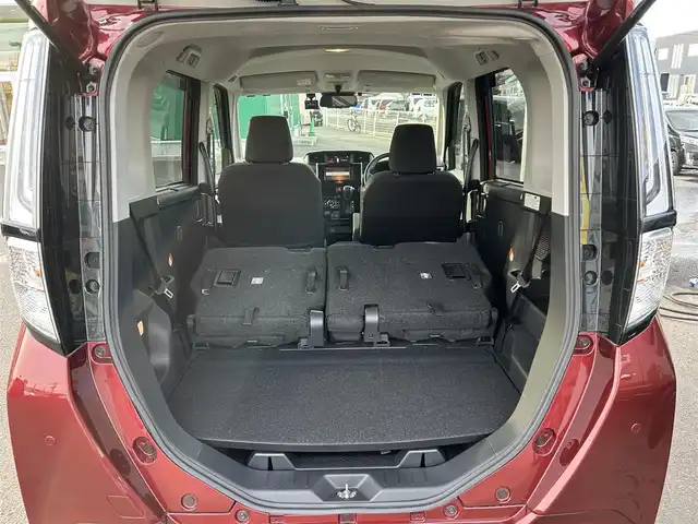 トヨタ ルーミー カスタムG－T 宮城県 2021(令3)年 1.5万km ファイアークォーツレッドM スマートアシスト/・衝突回避支援ブレーキ機能/・衝突警報機能/・車線逸脱警報機能/・ふらつき警報/・ブレーキ制御機能付誤発進抑制機能/・サイドビューランプ/・先行車発進お知らせ機能/・コーナーセンサー/・アダプティブドライビングビーム/・路側逸脱警報/・アダプティブクルーズコントロール/・標識認識機能/純正ナビ（NSZT-W68T）/・CD/DVD/・Bluetooth/・フルセグTV/バックカメラ/ビルトインETC/ドライブレコーダー/ウェルカムパワースライドドア（運転席側/助手席側）/革巻きステアリング/ステアリングスイッチ/電動パーキングブレーキ/ブレーキホールド/LEDヘッドランプ/フォグランプ/オートライト/スマートキー＆プッシュスタート/スペアキー1本/電動格納ミラー/純正15インチAW/フロアマット/ドアバイザー/Wエアバッグ