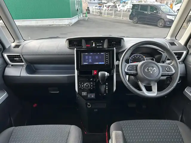 トヨタ ルーミー カスタムG－T 宮城県 2021(令3)年 1.5万km ファイアークォーツレッドM スマートアシスト/・衝突回避支援ブレーキ機能/・衝突警報機能/・車線逸脱警報機能/・ふらつき警報/・ブレーキ制御機能付誤発進抑制機能/・サイドビューランプ/・先行車発進お知らせ機能/・コーナーセンサー/・アダプティブドライビングビーム/・路側逸脱警報/・アダプティブクルーズコントロール/・標識認識機能/純正ナビ（NSZT-W68T）/・CD/DVD/・Bluetooth/・フルセグTV/バックカメラ/ビルトインETC/ドライブレコーダー/ウェルカムパワースライドドア（運転席側/助手席側）/革巻きステアリング/ステアリングスイッチ/電動パーキングブレーキ/ブレーキホールド/LEDヘッドランプ/フォグランプ/オートライト/スマートキー＆プッシュスタート/スペアキー1本/電動格納ミラー/純正15インチAW/フロアマット/ドアバイザー/Wエアバッグ