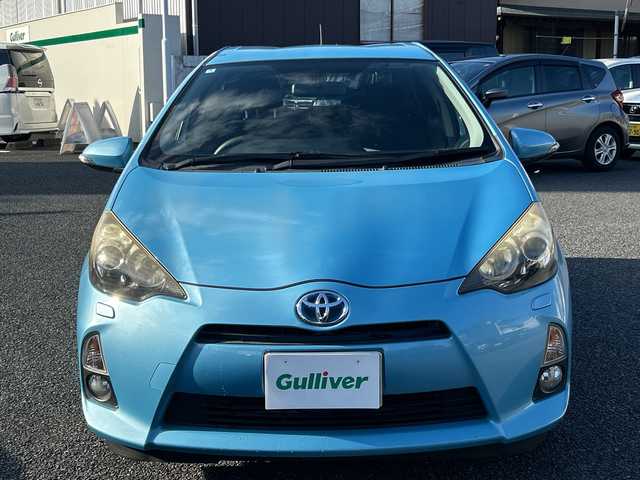 トヨタ アクア S 東京都 2012(平24)年 17万km クールソーダメタリック 純正SDナビ（NSCT-W61）/・TV/DVD/CD/AUX/バックカメラ/盗難防止装置/オートライト/オートエアコン/電動格納ミラー/ドアバイザー/スペアキー1本/ETC/取扱説明書