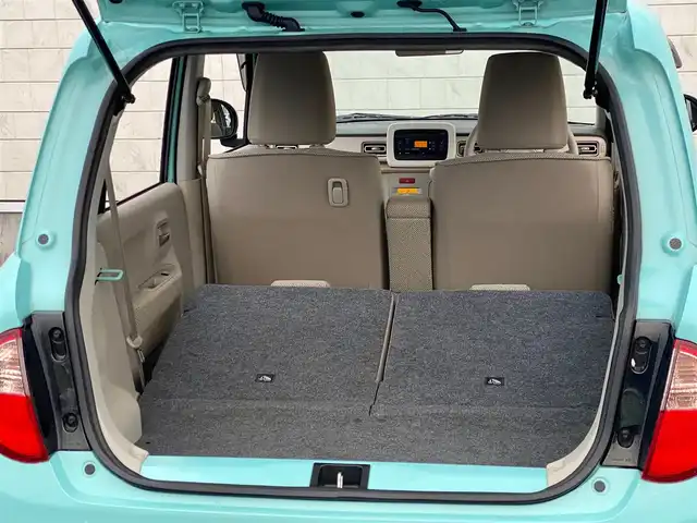 スズキ ラパン X 岐阜県 2016(平28)年 4万km フレンチミントPM AM/FM/CD/AUX/レーダーブレーキサポート/横滑り防止装置/運転席シートヒーター/アイドリングストップ/ベンチシート/オートライト/LEDヘッドライト/純正フロアマット/純正14インチAW/純正ドアバイザー/スペアキー/スマートキー/取扱説明書/保証書