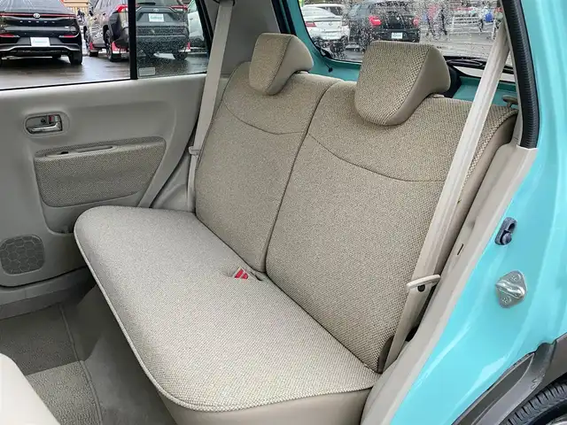 スズキ ラパン X 岐阜県 2016(平28)年 4万km フレンチミントPM AM/FM/CD/AUX/レーダーブレーキサポート/横滑り防止装置/運転席シートヒーター/アイドリングストップ/ベンチシート/オートライト/LEDヘッドライト/純正フロアマット/純正14インチAW/純正ドアバイザー/スペアキー/スマートキー/取扱説明書/保証書