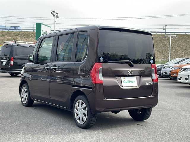 ダイハツ タント X SAⅡ 青森県 2016(平28)年 5.3万km プラムブラウンクリスタルマイカ ・４WD/・社外ナビ/・AM/FM/Bluetooth/DVD/・フルセグTV/・衝突軽減措置/・横滑り防止装置/・トランクションコントロール装置/・アイドリングストップ/・左側パワースライドドア/・ベンチシート/・プッシュスタートボタン/・AAC/・充電ソケット/・パニティミラー