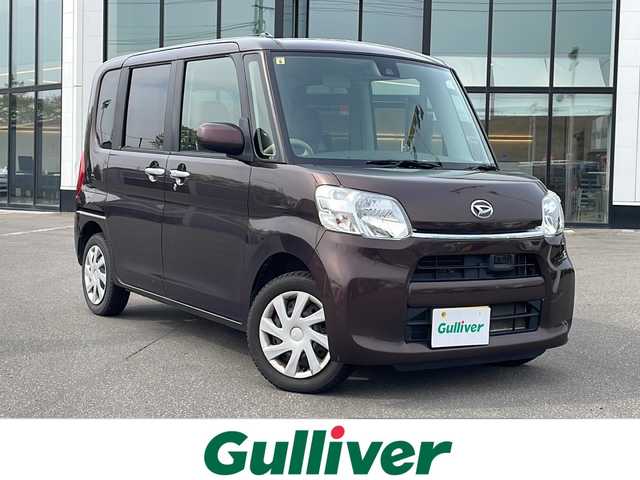 ダイハツ タント X SAⅡ 青森県 2016(平28)年 5.3万km プラムブラウンクリスタルマイカ ・４WD/・社外ナビ/・AM/FM/Bluetooth/DVD/・フルセグTV/・衝突軽減措置/・横滑り防止装置/・トランクションコントロール装置/・アイドリングストップ/・左側パワースライドドア/・ベンチシート/・プッシュスタートボタン/・AAC/・充電ソケット/・パニティミラー