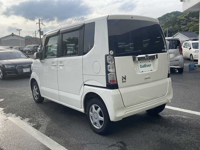 ホンダ Ｎ ＢＯＸ G Lパッケージ 京都府 2012(平24)年 5.5万km プレミアムホワイトパール 純正メモリナビ　ワンセグ　ＤＶＤ再生　バックカメラ　左側パワースライドドア　スマートキー　ＥＴＣ　横滑り防止装置　社外１３インチアルミ　オートエアコン　純正フロアマット　ダブルエアバッグ　禁煙車