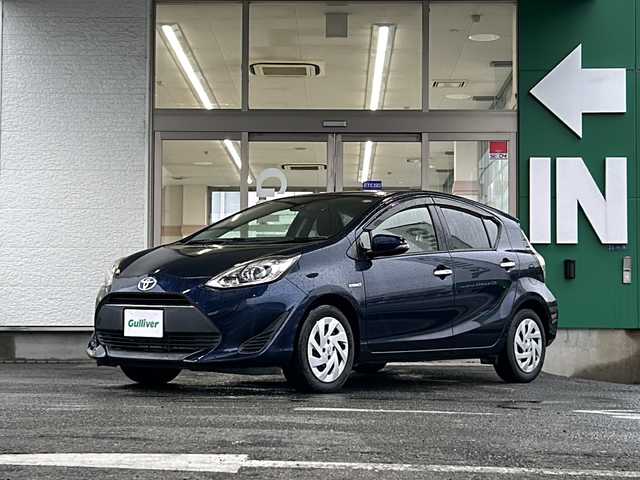 トヨタ アクア S スタイルブラック 愛知県 2018(平30)年 1.9万km ダークブルーマイカ 禁煙車/ワンオーナー/レーンキープアシスト/衝突軽減ブレーキ/パナソニックSDナビ/フルセグ/バックカメラ/Bluetooth/ドライブレコーダー/ETC/ステアリングリモコン/ECOMODE/EVMODE/オートライト/オートハイビーム/ドアバイザー/純正フロアマット/取扱説明書/保証書