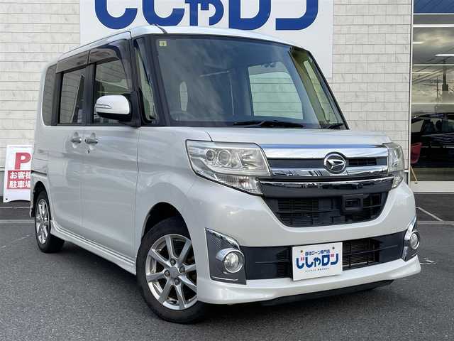 ダイハツ タント カスタム X SA 群馬県 2014(平26)年 9.5万km パールホワイトⅢ (株)IDOMが運営する【じしゃロン伊勢崎店】の自社ローン専用車両になりますこちらは現金またはオートローンご利用時の価格です。自社ローンご希望の方は別途その旨お申付け下さい/スマートアシスト/両側パワースライドドア/純正SDナビゲーション/バックカメラ/CD/DVD/SD/BT/DTV/USB/HDMI/アイドリングストップ/LEDヘッドライト/オートライト/フォグライト/ドアバイザー/純正フロアマット