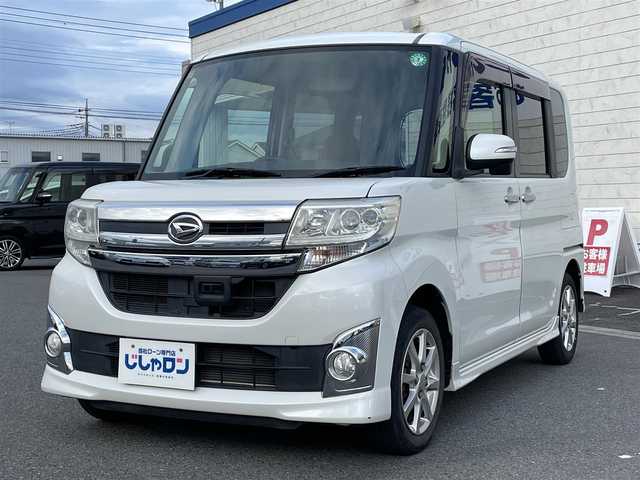 ダイハツ タント カスタム X SA 群馬県 2014(平26)年 9.5万km パールホワイトⅢ (株)IDOMが運営する【じしゃロン伊勢崎店】の自社ローン専用車両になりますこちらは現金またはオートローンご利用時の価格です。自社ローンご希望の方は別途その旨お申付け下さい/スマートアシスト/両側パワースライドドア/純正SDナビゲーション/バックカメラ/CD/DVD/SD/BT/DTV/USB/HDMI/アイドリングストップ/LEDヘッドライト/オートライト/フォグライト/ドアバイザー/純正フロアマット