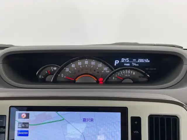 ダイハツ ムーヴ キャンバス G メイクアップ VS SAⅢ 栃木県 2021(令3)年 2.9万km パールホワイトⅢ/ナチュラルベージュマイカメタリック 2トーン 純正メモリナビ/　（CD/DVD/フルセグTV/Bluetooth/MSV）/バックカメラ/全方位カメラ/スマートアシストIII/・衝突回避支援ブレーキ機能/・衝突警報機能/・車線逸脱警報機能/・誤発進抑制制御機能/・先行車発進お知らせ機能/・前後コーナーセンサー/・オートハイビーム/ETC/ドライブレコーダー/両側パワースライドドア/運転席シートヒーター/禁煙車/LEDヘッドライト/純正フロアマット/スマートキー/プッシュスタート