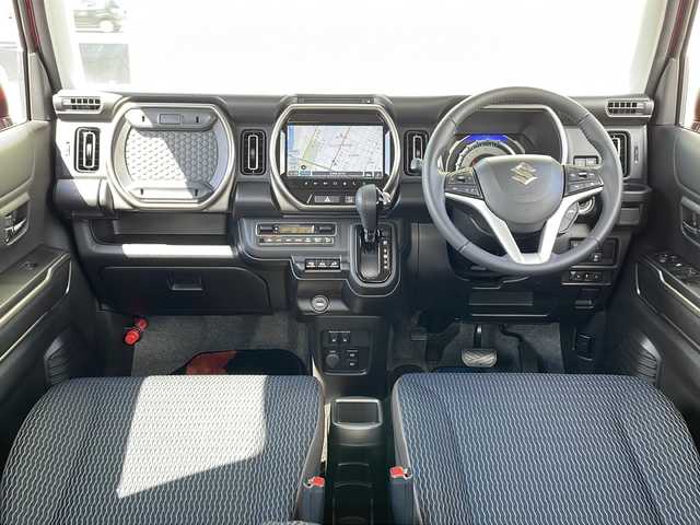 スズキ ハスラー Jスタイル Ⅱ ターボ 道北・旭川 2024(令6)年 0.8万km フェニックスレッドパール/ソフトベージュメタリック /４ＷＤ//ターボ//禁煙車//スズキコネクトメーカーナビ//ＣＤ、ＤＶＤ、フルセグ//全方位カメラ//スズキセーフティサポート//アクティブクルーズコントロール//標識認識機能//ふらつき警報//デュアルセンサーブレーキサポート//後退時ブレーキサポート//誤発進抑制制御//車線逸脱警報//先行車発進お知らせ//ハイビームアシスト//ドアミラーヒーター//ＬＥＤヘッドライト//オートライト//前席シートヒーター//純正１５インチアルミ//ステアリングリモコン//パドルシフト//新車時保証書//ＥＴＣ//スペアキー×１